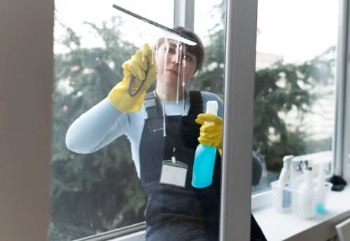 Nettoyage de vitres intérieures et extérieures à Montreuil-Poulay